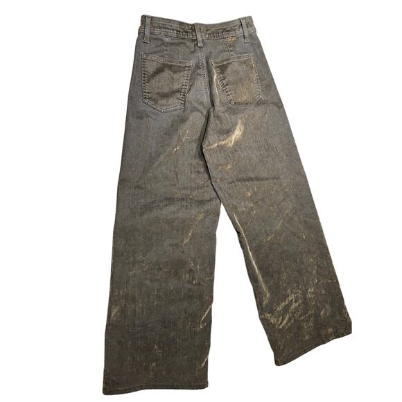 Universal Threads Women's high-rise sailor wide leg iridescent jean size 4R - Picture 4 of 7